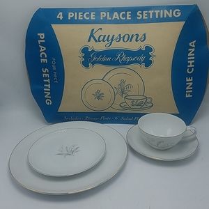 1 of 7- Kaysons Golden Rhapsody 4 piece setting #1